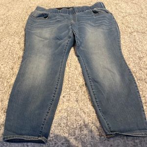 Old Navy Rockstar skinny jean with elastic waist. 24 plus.